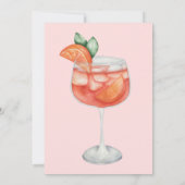 Aperol Spritz Orange Brautparty Einladung (Rückseite)