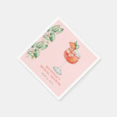 Aperol Spritz Orange Brautparty Serviette (Ecke)