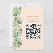 Aperol Spritz Orange Bridal Dusche Einladung QR (Rückseite)