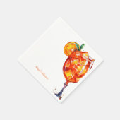 Aperol Spritz Party im House-Brautparty Serviette (Ecke)