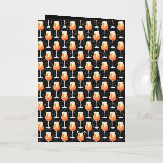 Aperol Spritz Pattern Karte (Rückseite)
