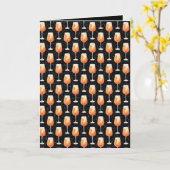 Aperol Spritz Pattern Karte (Gelbe Blume)