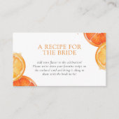 Aperol Spritz Recipe Request Brautparty Begleitkarte (Vorderseite)