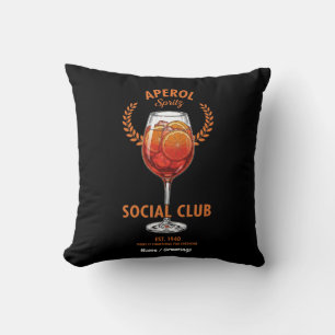 Aperol Spritz Social Club Lustiger Süßer Getränke- Kissen