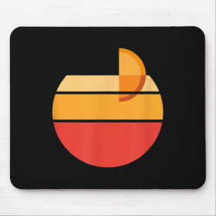 Aperol Spritz Sprizz Minimal Retro Sun Summer Schw Mousepad