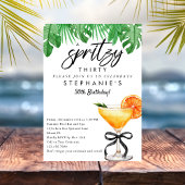 Aperol Spritz Tropical Summer Cocktail Geburtstag Einladung