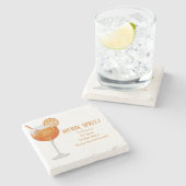 Aperol Spritz Untersetzer (Seitenansicht)