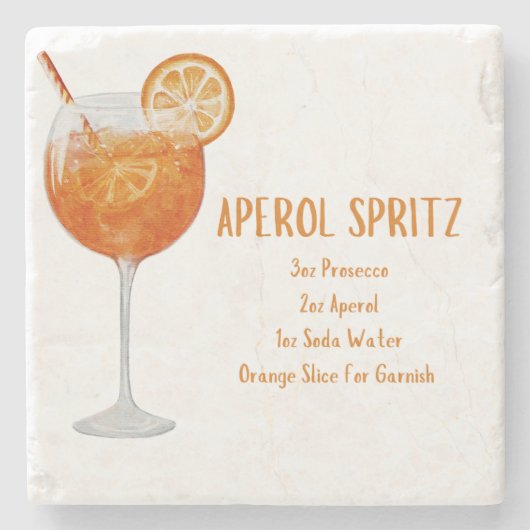 Aperol Spritz Untersetzer (Vorderseite)