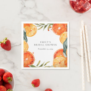 Aperol Spritz Wasserfarben-Junggesellinnenabschied Serviette