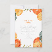 Aperol Spritz Watercolor Brautparty Dankeskarte (Vorderseite)