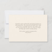 Aperol Spritz Watercolor Brautparty Dankeskarte (Rückseite)