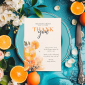 Aperol Spritz Watercolor Brautparty Dankeskarte