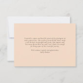 Aperol Spritz Watercolor Brautparty Dankeskarte (Rückseite)