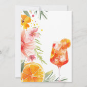 Aperol Spritz Watercolor Brautparty Einladung (Rückseite)