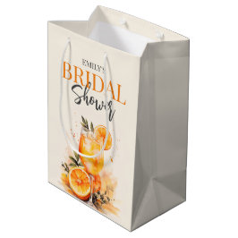 Aperol Spritz Watercolor Brautparty Mittlere Geschenktüte