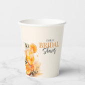 Aperol Spritz Watercolor Brautparty Pappbecher (Vorderseite)