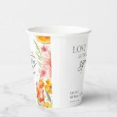 Aperol Spritz Watercolor Brautparty Pappbecher (Rechts)