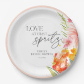 Aperol Spritz Watercolor Brautparty Pappteller (Vorderseite)