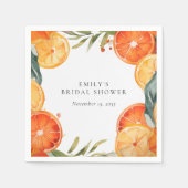 Aperol Spritz Watercolor Brautparty Serviette (Vorderseite)