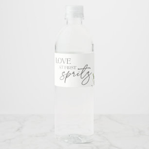 Aperol Spritz Watercolor Brautparty Wasserflaschenetikett