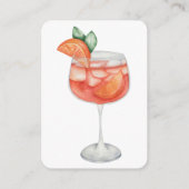Aperol Spritz Wedding BridalShower Details QR Code Begleitkarte (Rückseite)