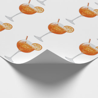 Aperol Spritz Wrapping Paper Geschenkpapier