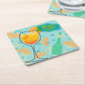 Aperol SpritzSquare Rechteckiger Pappuntersetzer (angewinkelt)