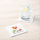 Aperol Summer Rechteckiger Pappuntersetzer (Vor Ort)