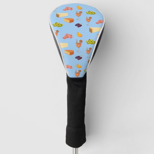 Aperol- und Käse-Muster Golf Headcover (Vorderseite)