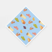 Aperol- und Käse-Muster Serviette (Ecke)