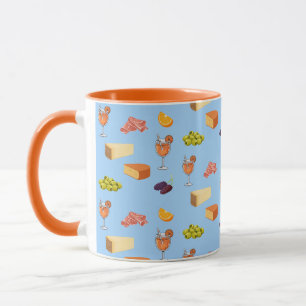 Aperol- und Käse-Muster Tasse