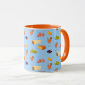 Aperol- und Käse-Muster Tasse (VorderseiteRechts)