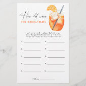 Aperolcocktail - Wie alt war die Braut, um ein Spi (Vorderseite)