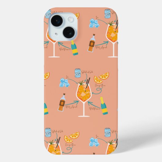 Aperolrecipe Case-Mate iPhone Hülle (Rückseite)