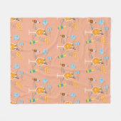 Aperolrecipe Fleecedecke (Vorderseite (Horizontal))