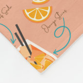 Aperolrecipe Fleecedecke (Ecke)