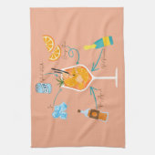 Aperolrecipe Geschirrtuch (Vertikal)