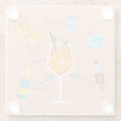 Aperolrecipe Glasuntersetzer (Rückseite)