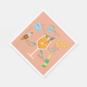 Aperolrecipe Serviette (Ecke)