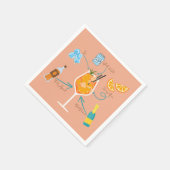 Aperolrecipe Serviette (Ecke)