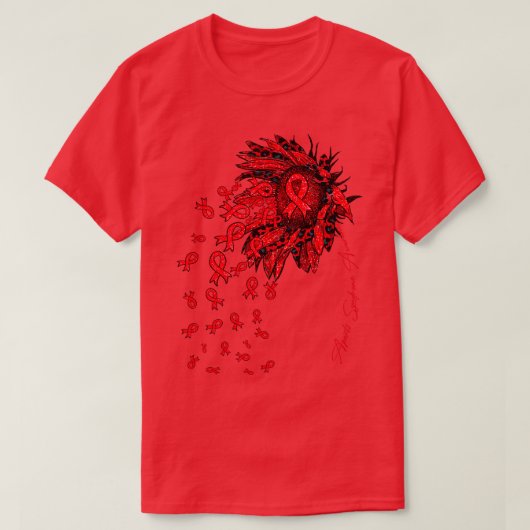 Aperts Syndrome Awareness Sonnenblumen Band Blume T-Shirt (Design vorne)