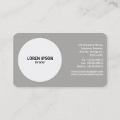 Aperturkreis - grau visitenkarte (Rückseite)