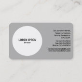 Aperturkreis - TonalShades - Grau #B2B2B2 Visitenkarte (Rückseite)