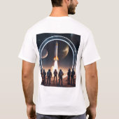 "Ape's First Glimpse at the Stars" T-Shirt (Rückseite)