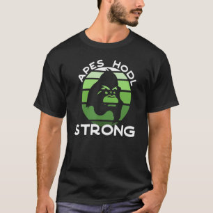 Apes Hodl Strong Meme Stock Gamestonk Stock Tradit T-Shirt