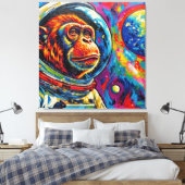 APES IN SPACE-4 LEINWANDDRUCK (Insitu (Schlafzimmer))