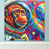 APES IN SPACE-4 LEINWANDDRUCK (Insitu (Holzboden))