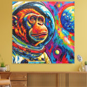 APES IN SPACE-4 LEINWANDDRUCK (Insitu (Wohnzimmer))