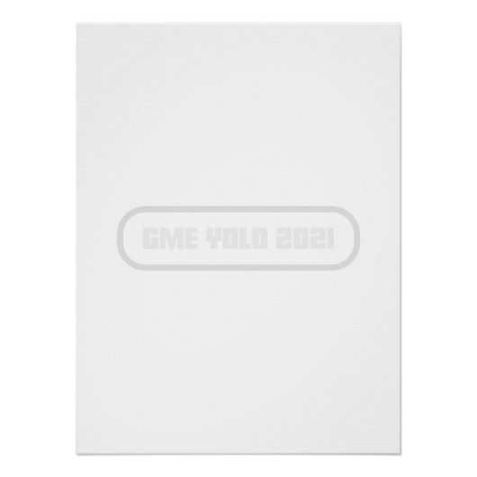 Apes Together Strong | GME Shirt Meme Poster (Vorderseite)