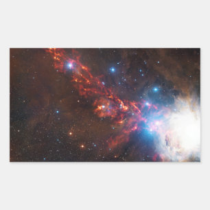 APEX Ansicht einer Sternenformation im Orion-Nebel Rechteckiger Aufkleber